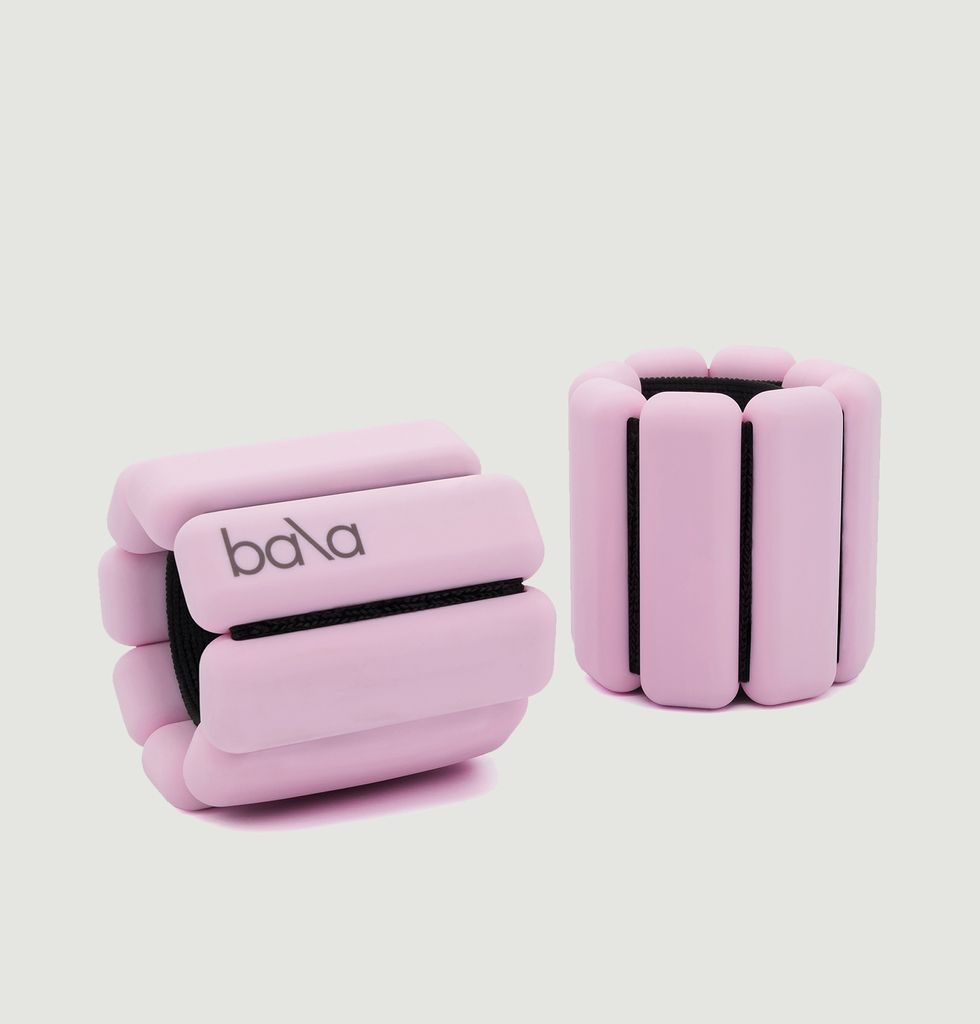 Bracelets Lestés Bala Rose - 2 X 2 Lbs (environ 0,9 Kg) - Poids Réglables Pour Poignets/chevilles - Neuf