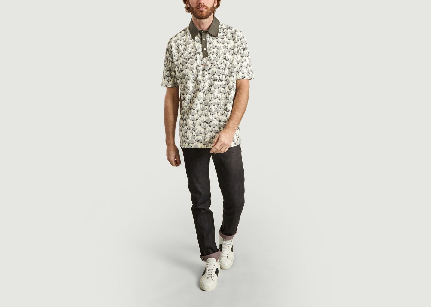 Oversized Riso flower polo - Band Of Outsiders