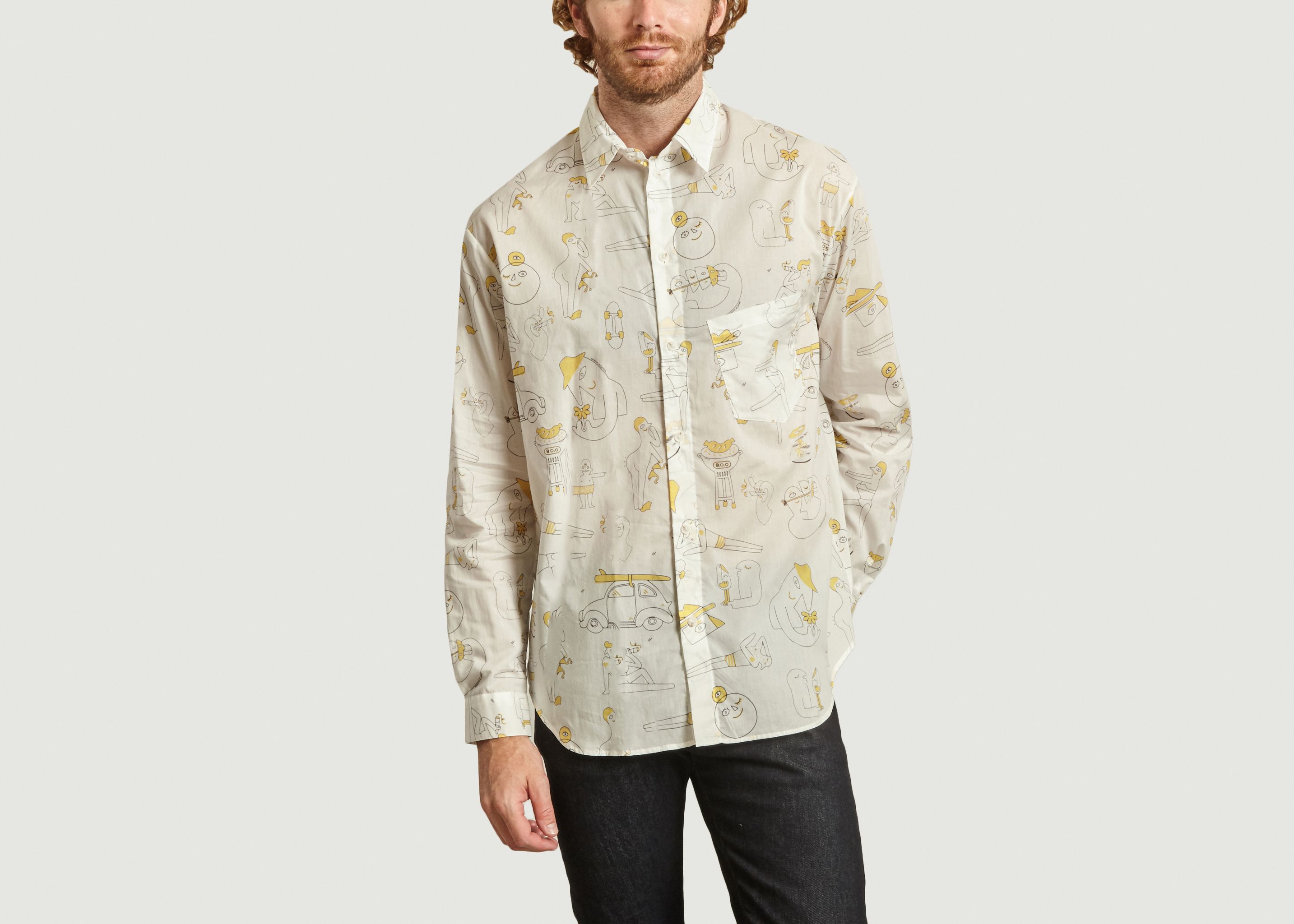 Abstract print shirt Band Of Outsiders x Amit  - Band Of Outsiders