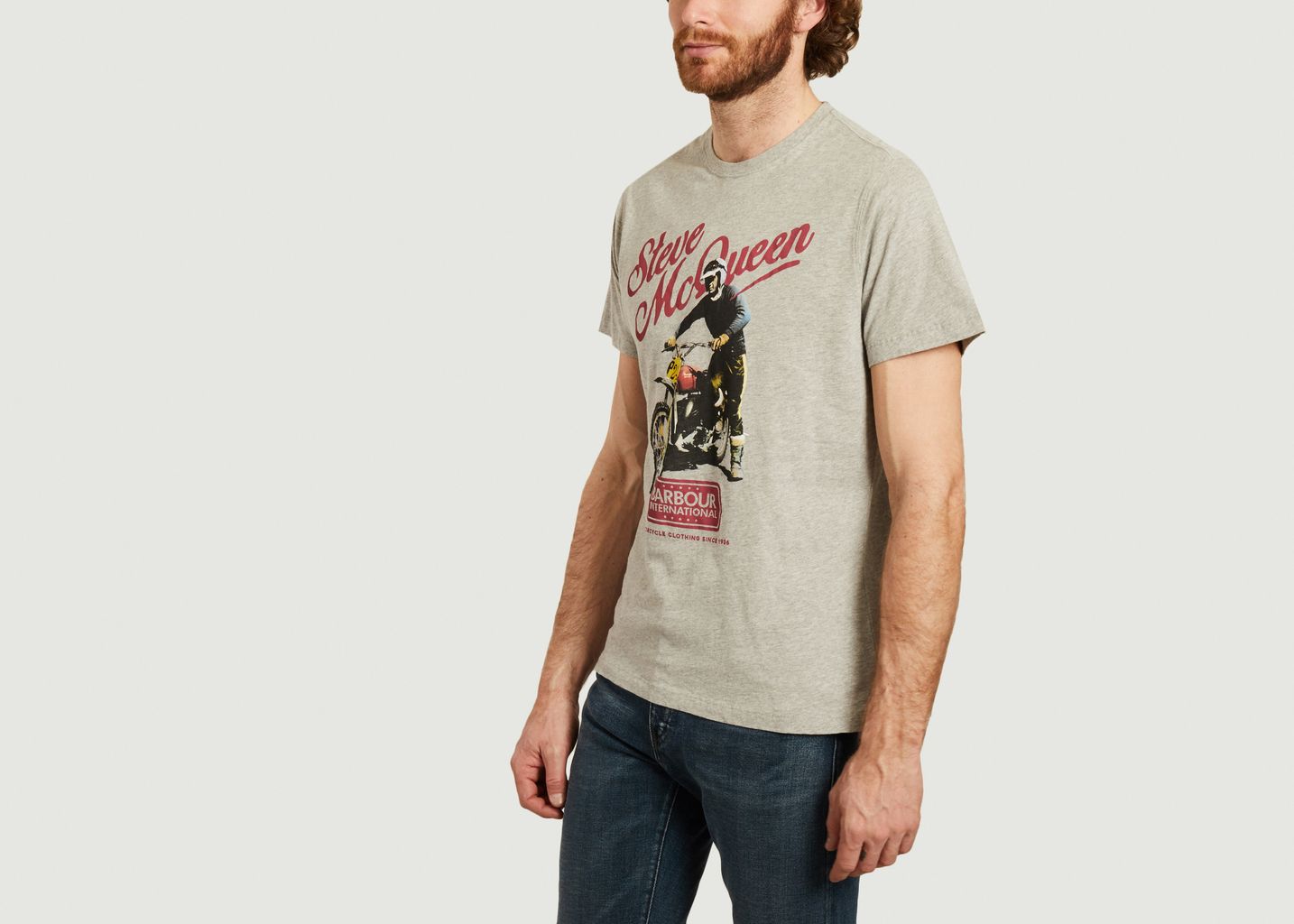 McQueen print t-shirt  - Barbour Int.