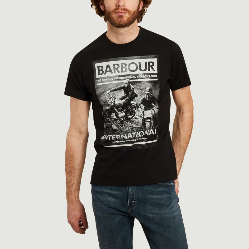 T-shirt Steve McQueen affiche course de motos - Barbour Int.