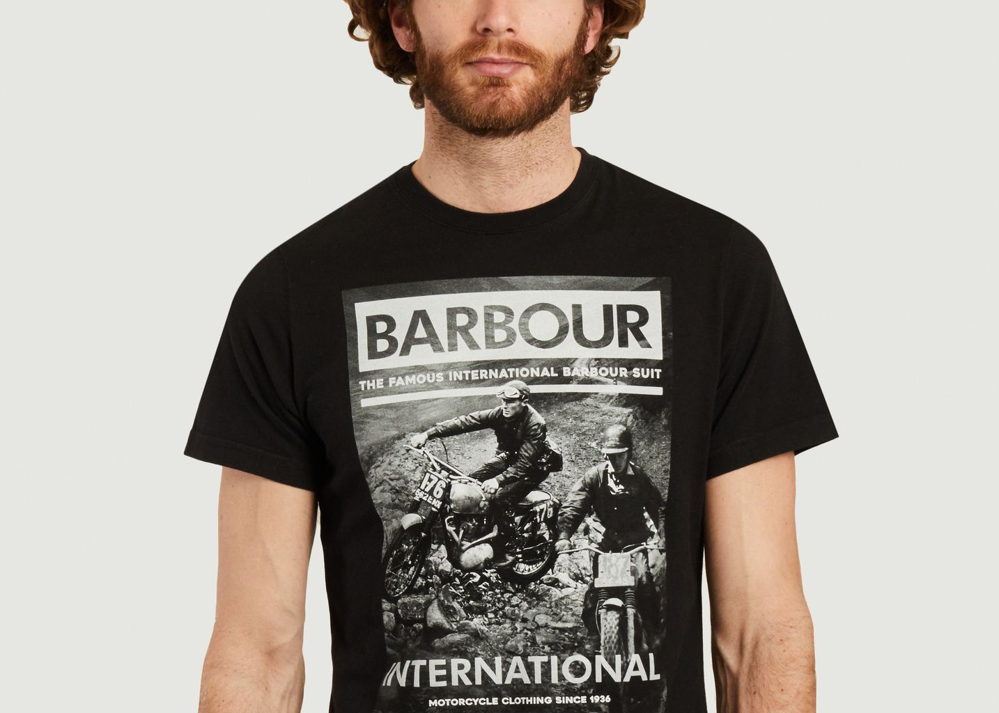 T-shirt Steve McQueen affiche course de motos - Barbour Int.