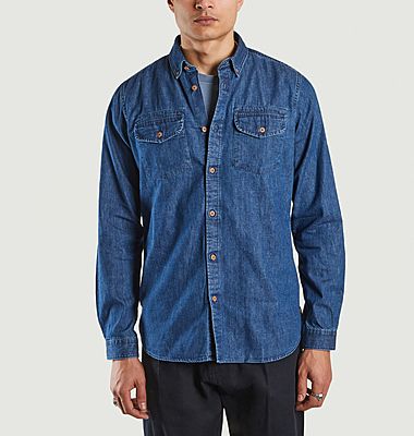 barbour mens denim shirt