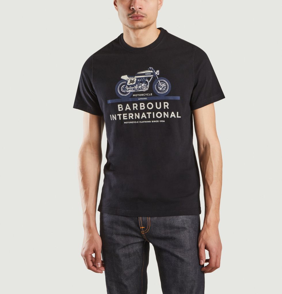 Cal T-shirt Black Barbour International | L’Exception