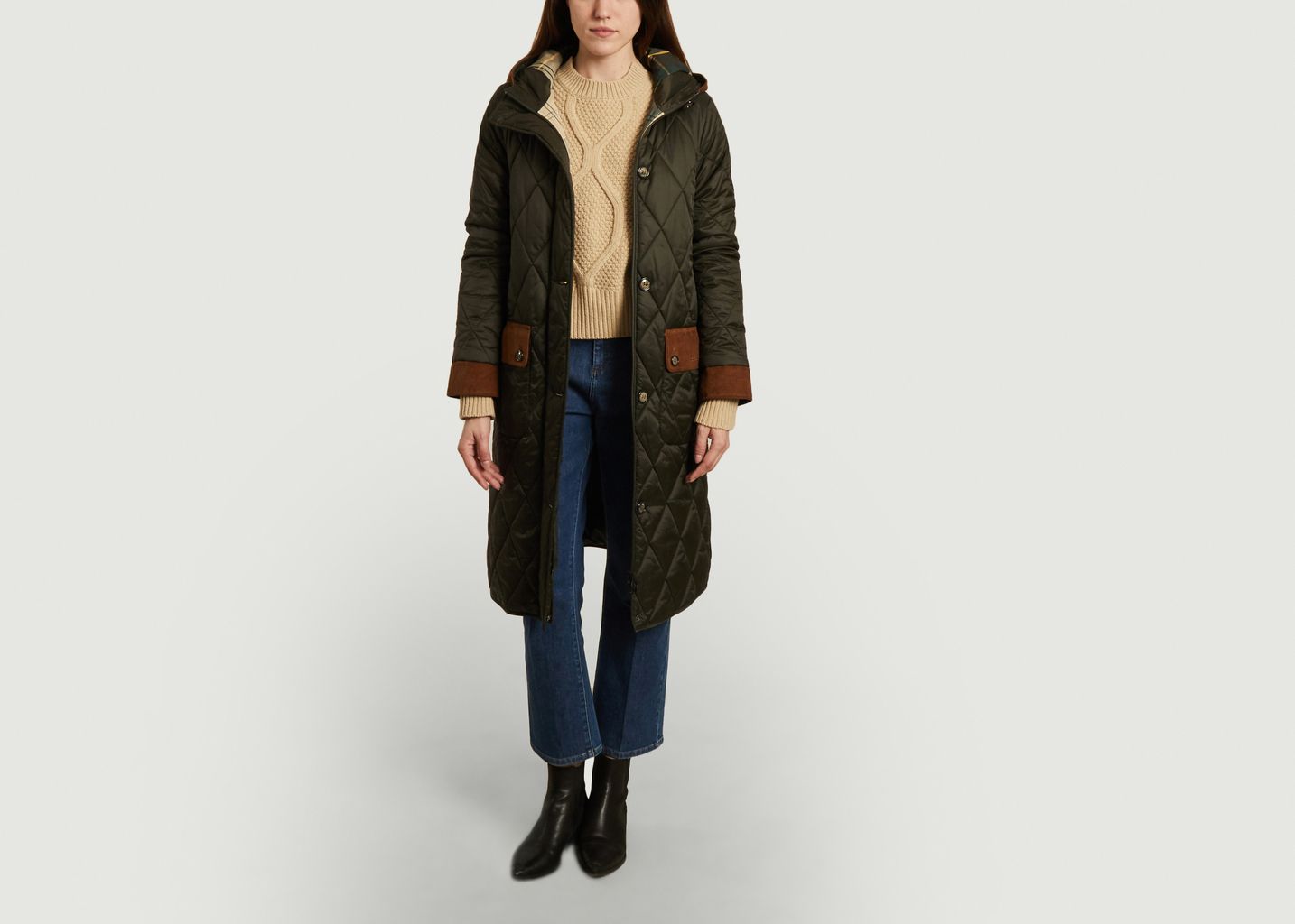 Veste longue matelassée Mickley - Barbour