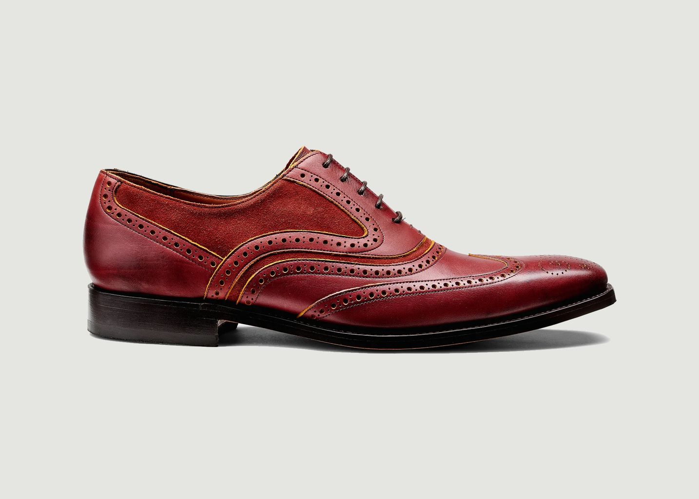 Mocassins Pour Homme Barker Clive - Cuir Brillant, Semelle En Cuir, Fabrication Anglaise, Pompons