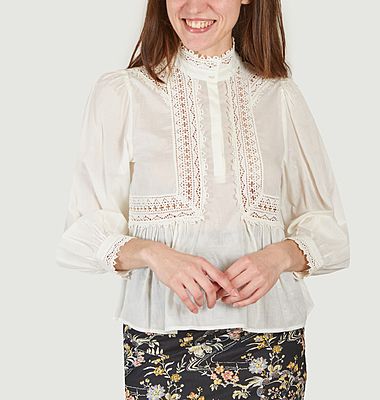 Cotton blouse with embroidery Selma