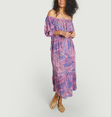 Robe midi imprimée Faga