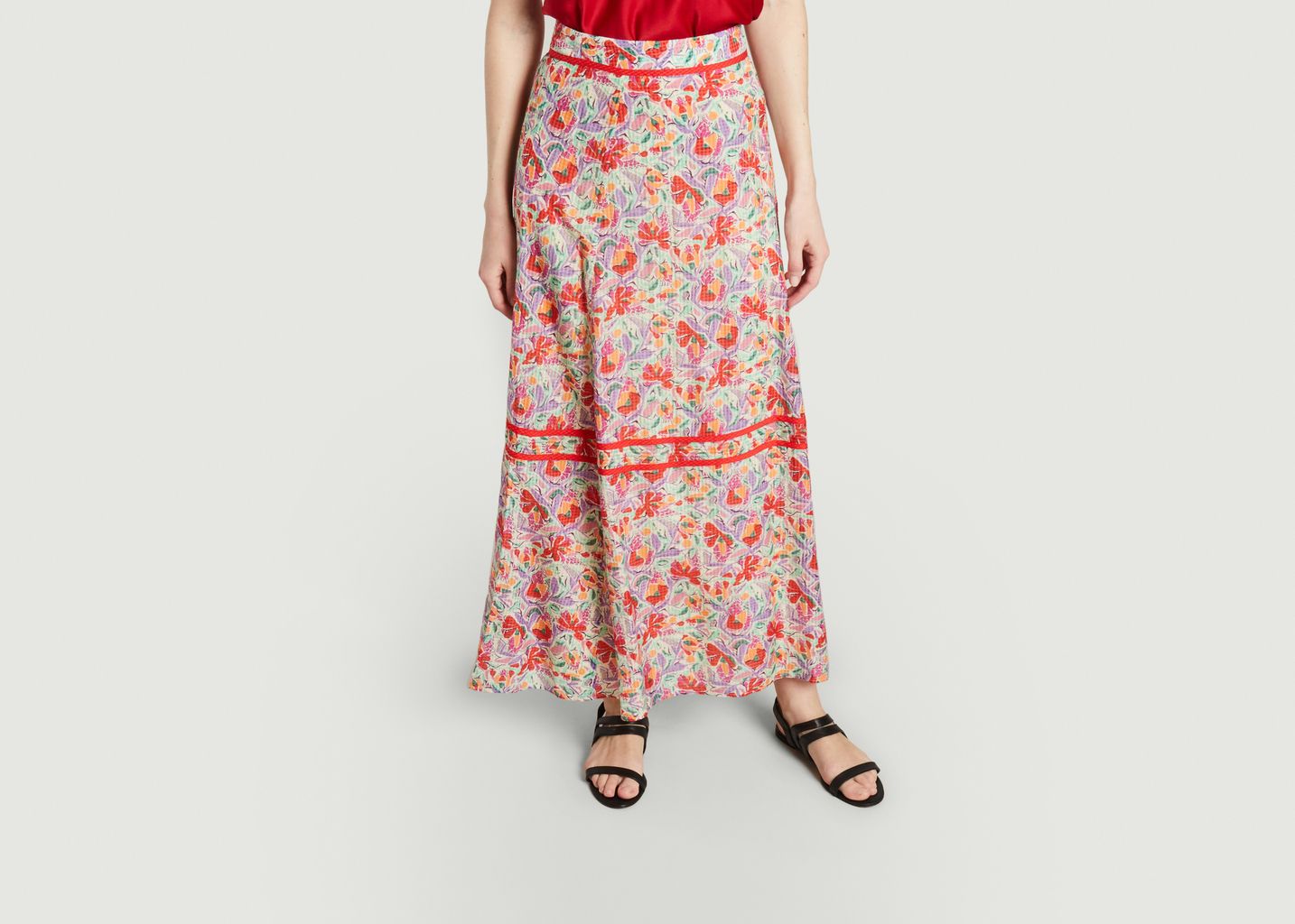 Aliya floral print midi skirt - Ba&sh