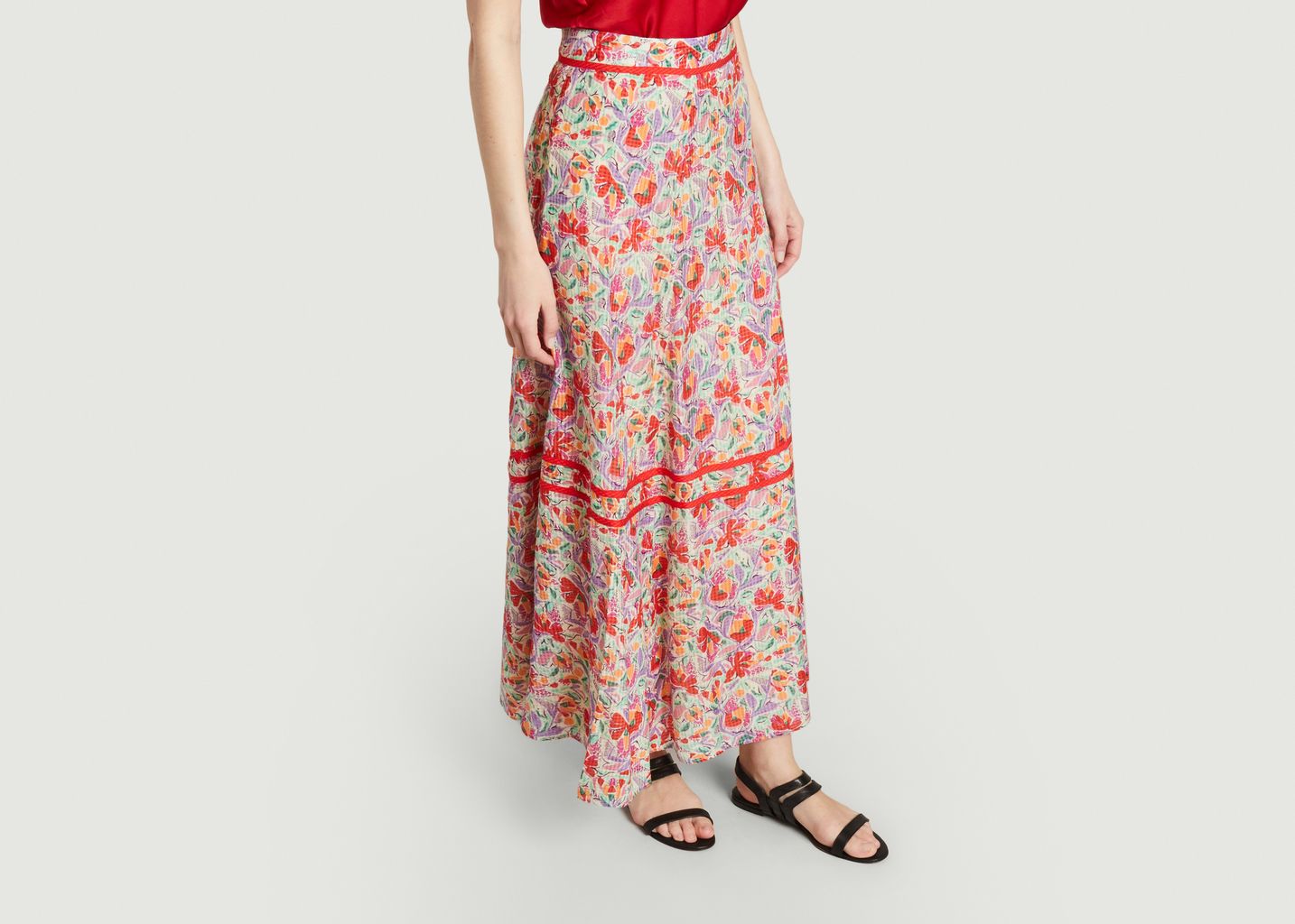 Aliya floral print midi skirt - Ba&sh