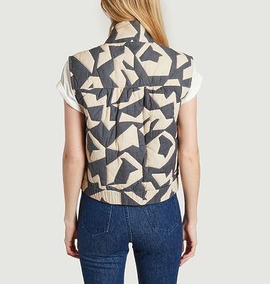 Sleeveless jacket with geometric pattern Pablo