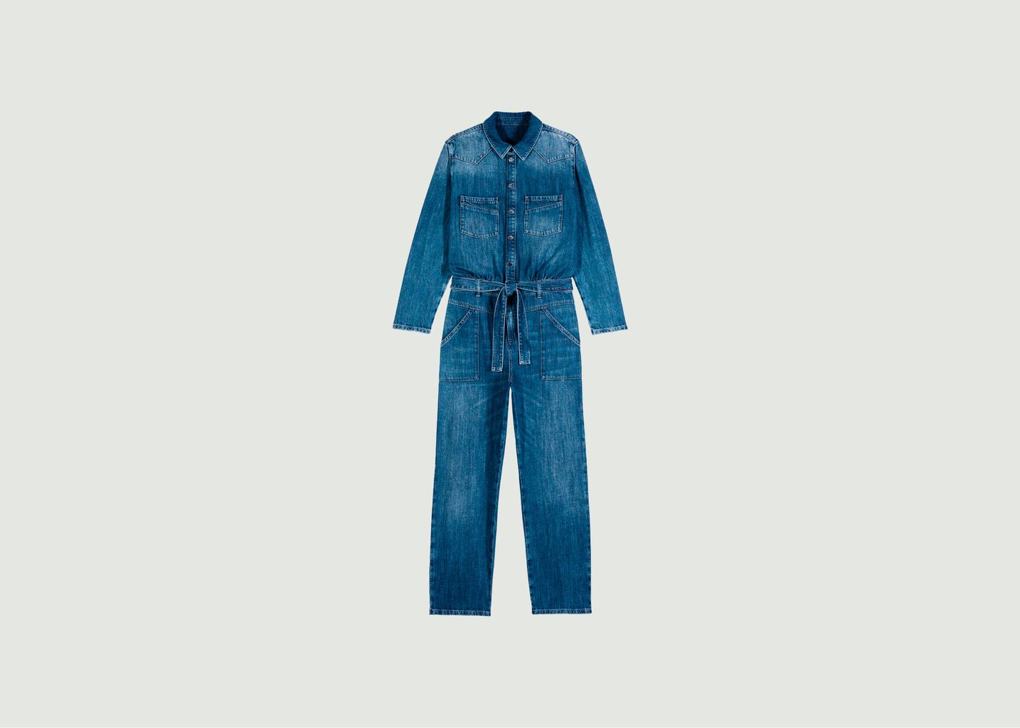 Jumpsuit Ba&sh Blue size 34 FR in Denim - Jeans - 37179260