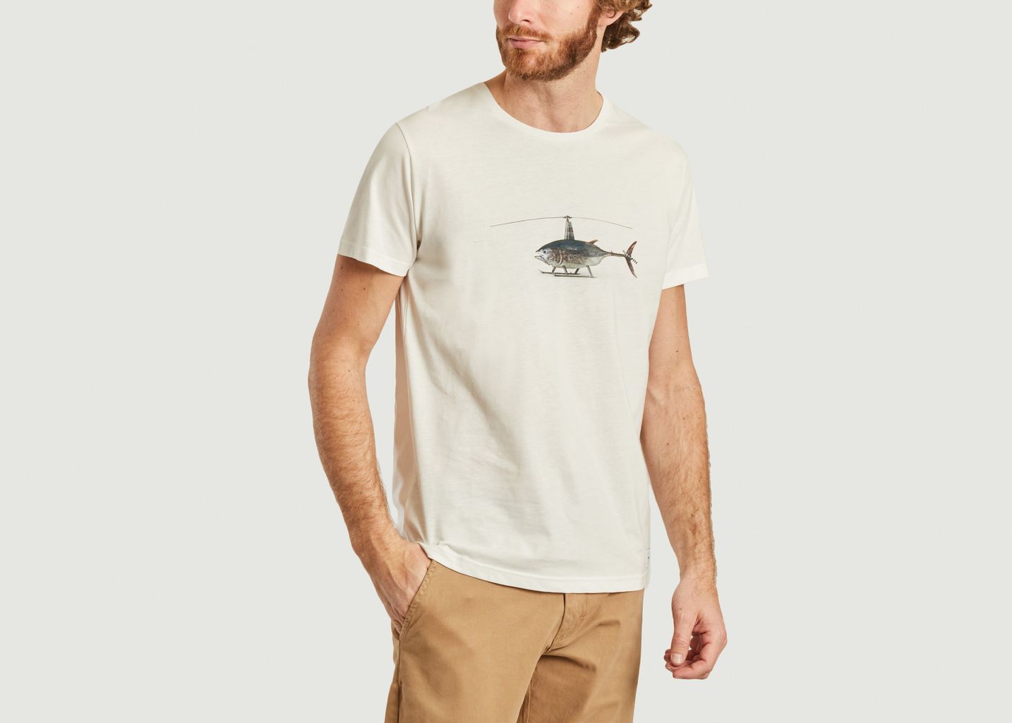 Tshirt Helifish Naturel Bask in the Sun L’Exception