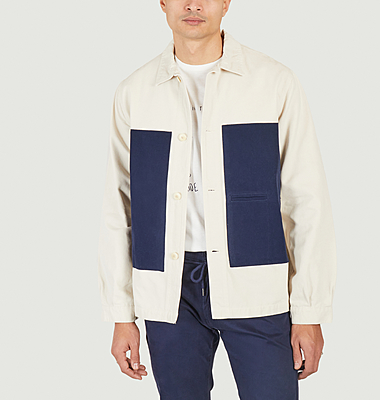Veste colorblock en coton Luken