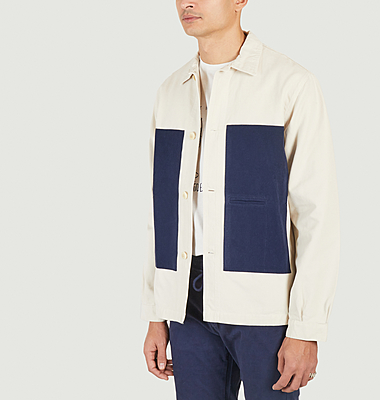 Veste colorblock en coton Luken