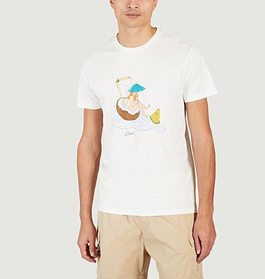 T-shirt Coconut Bask In The Sun x Roman Peychet Lacaze