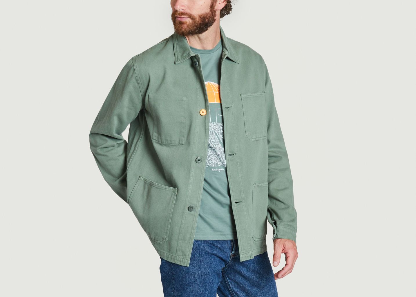 Sergi jacket, Spinach - Bask in the Sun
