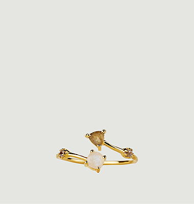 Bague ouverte avec pierres Galia