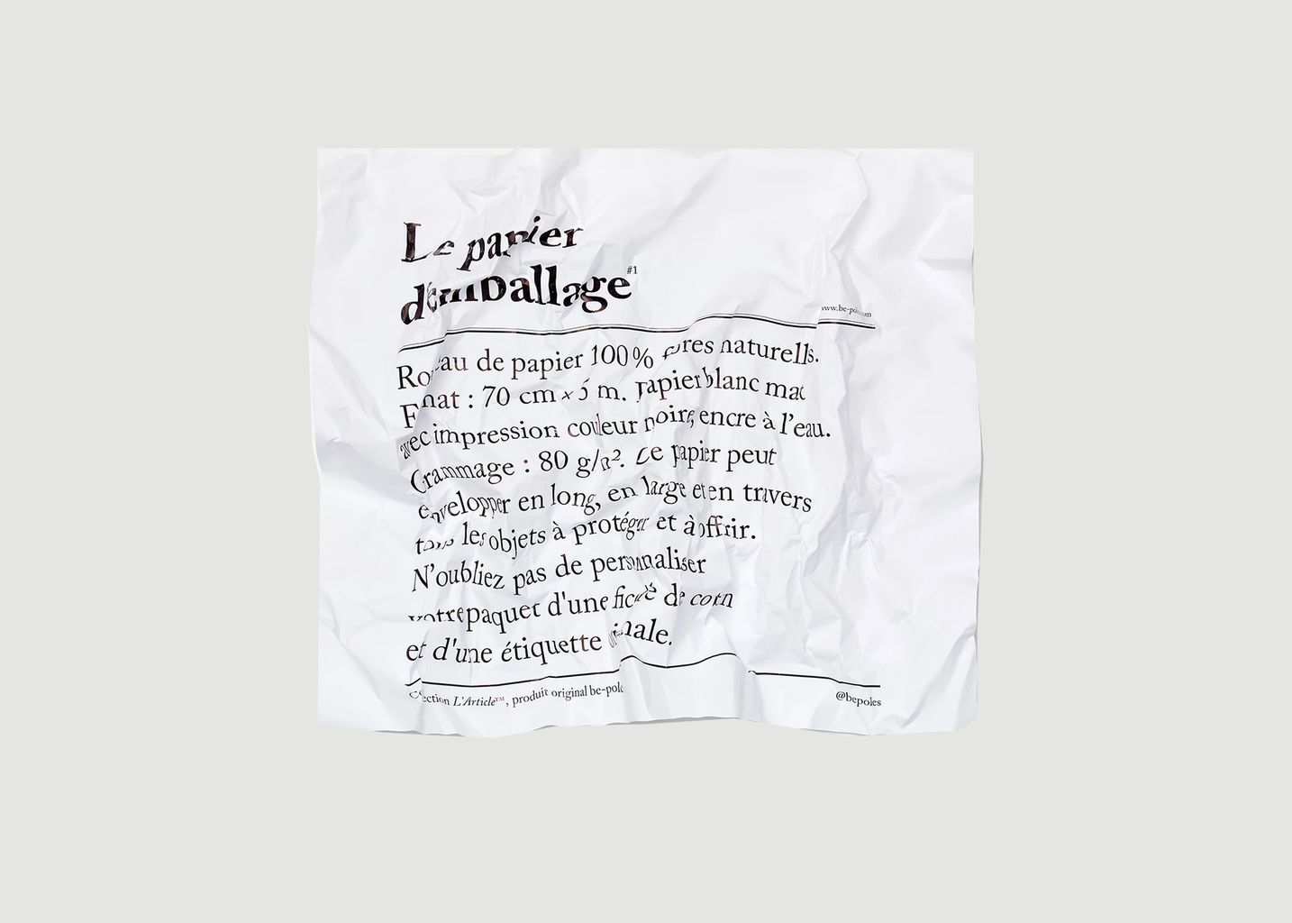 Le papier d’emballage - be-poles