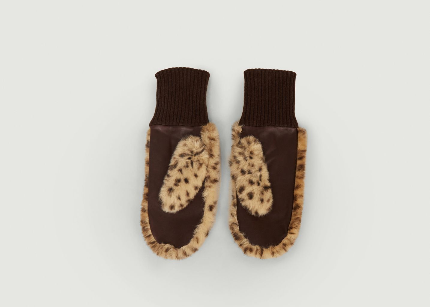 Moufles Fausse Fourrure Madina Imprimé Leopard - Bellerose