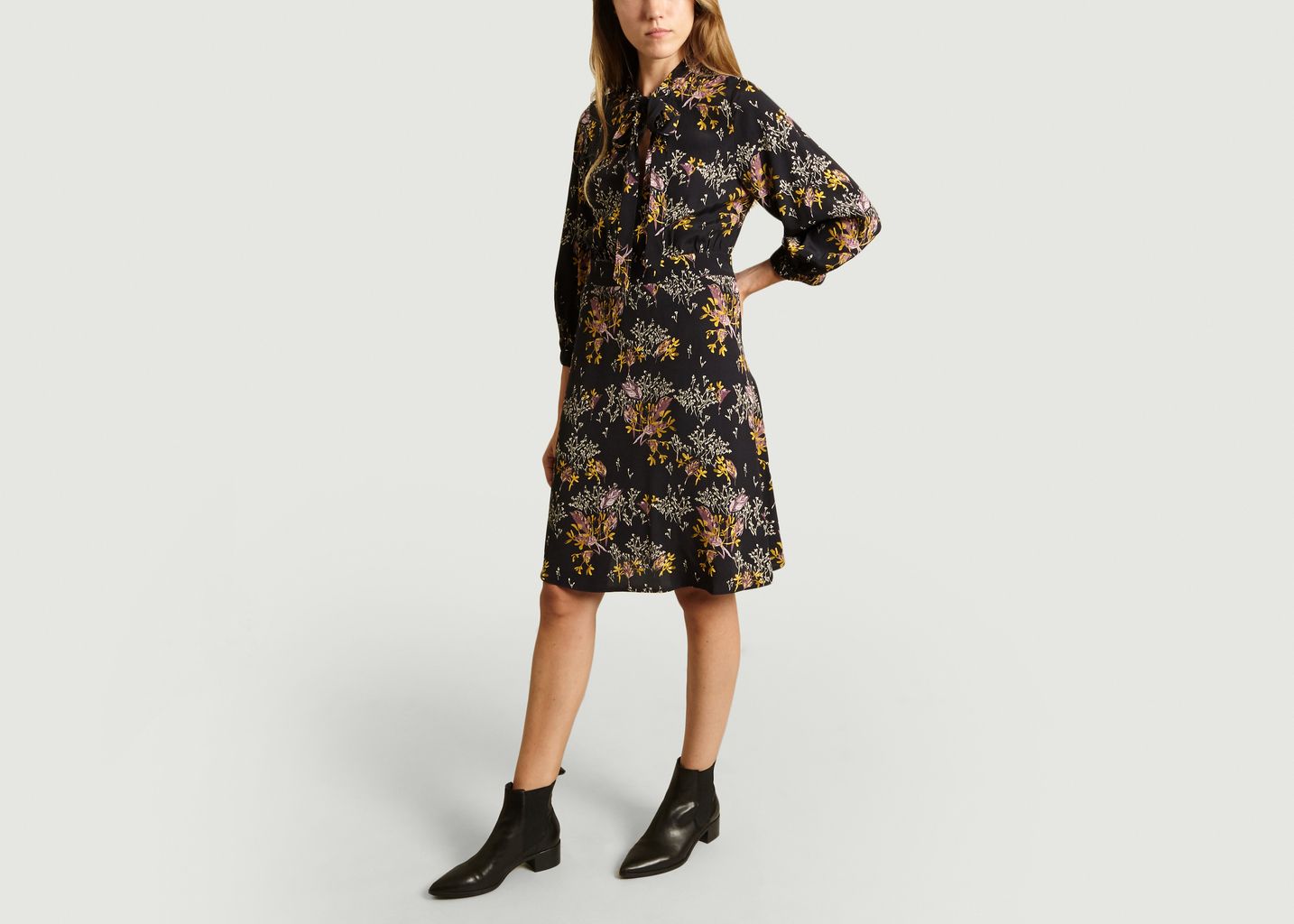 Robe Hills Imprimée Noir Bellerose L’Exception