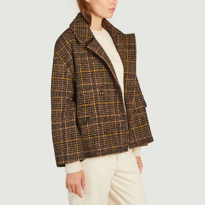 Oversized jacket with houndstooth pattern Vienna - Bellerose