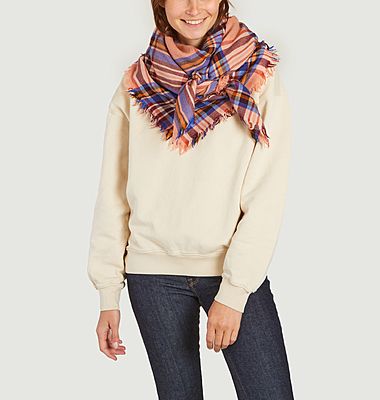 Woolen scarf with checks Solia