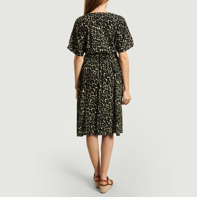 Robe Ceinturée Motif Panthère Hoek - Bellerose