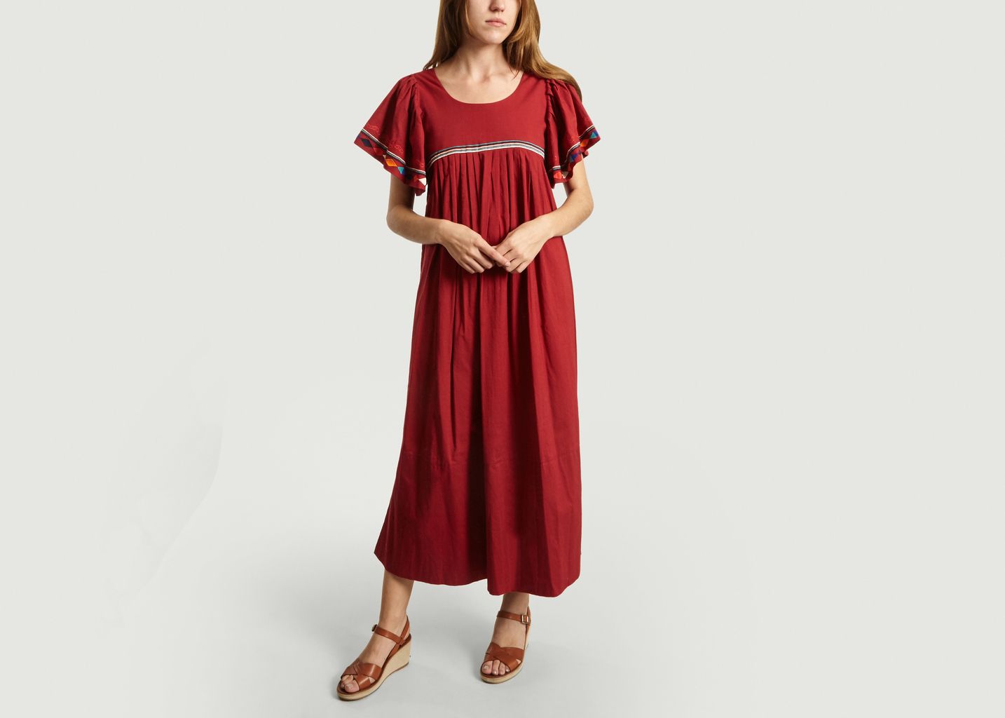 Robe Longue Diatou Rouge Bellerose L’Exception