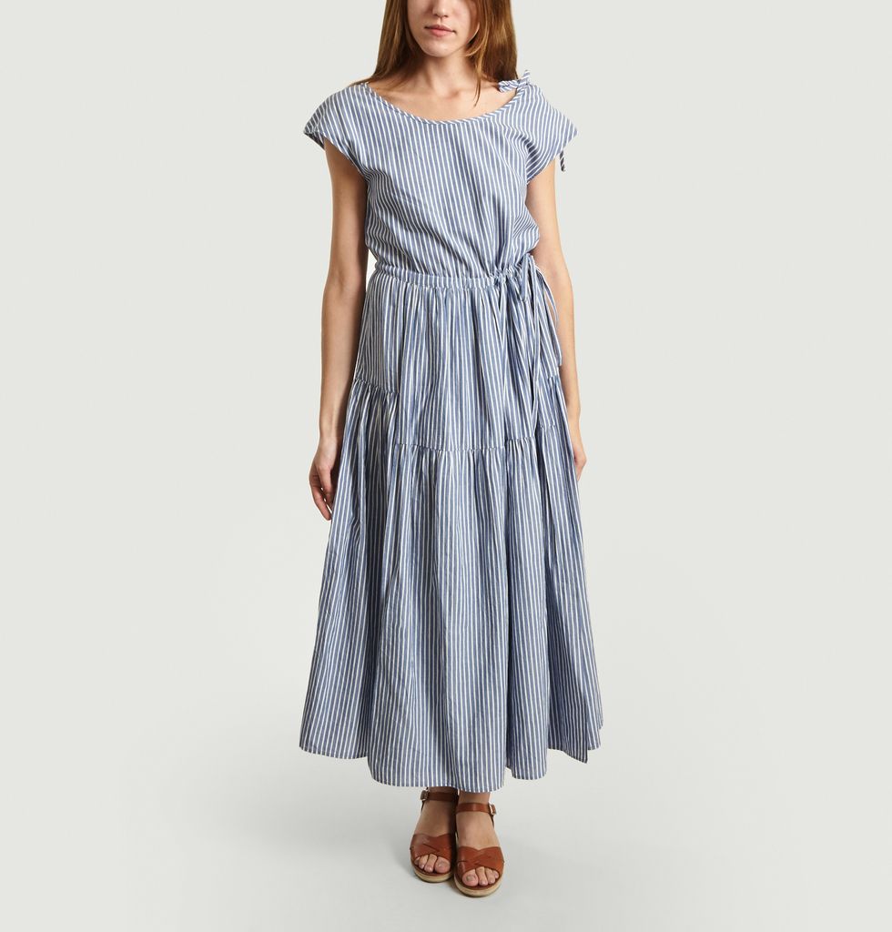Robe Longue Rayée Pasua Bleu Bellerose L’Exception