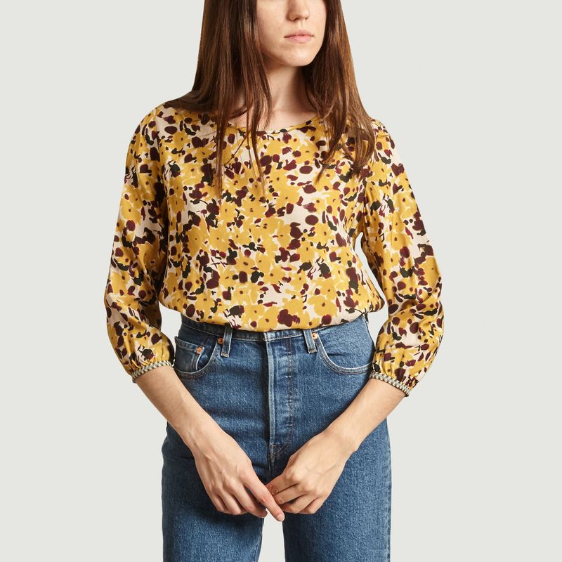 flower print blouse Curry Bellerose 