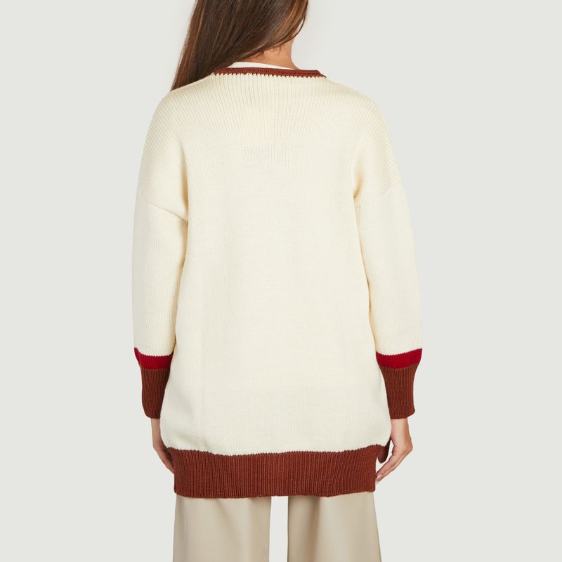 Oversized Merino Wool Cardigan - benjamin benmoyal