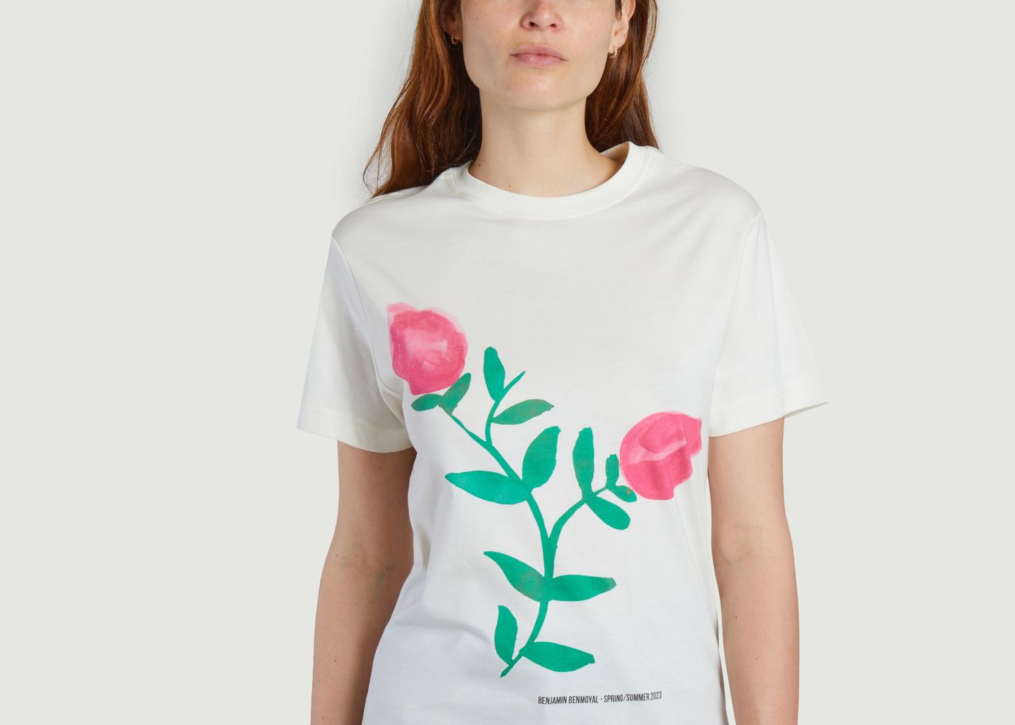 Cotton printed T-shirt  - benjamin benmoyal