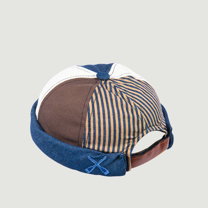 Bonnet docker Miki patchwork workwear - Béton Ciré