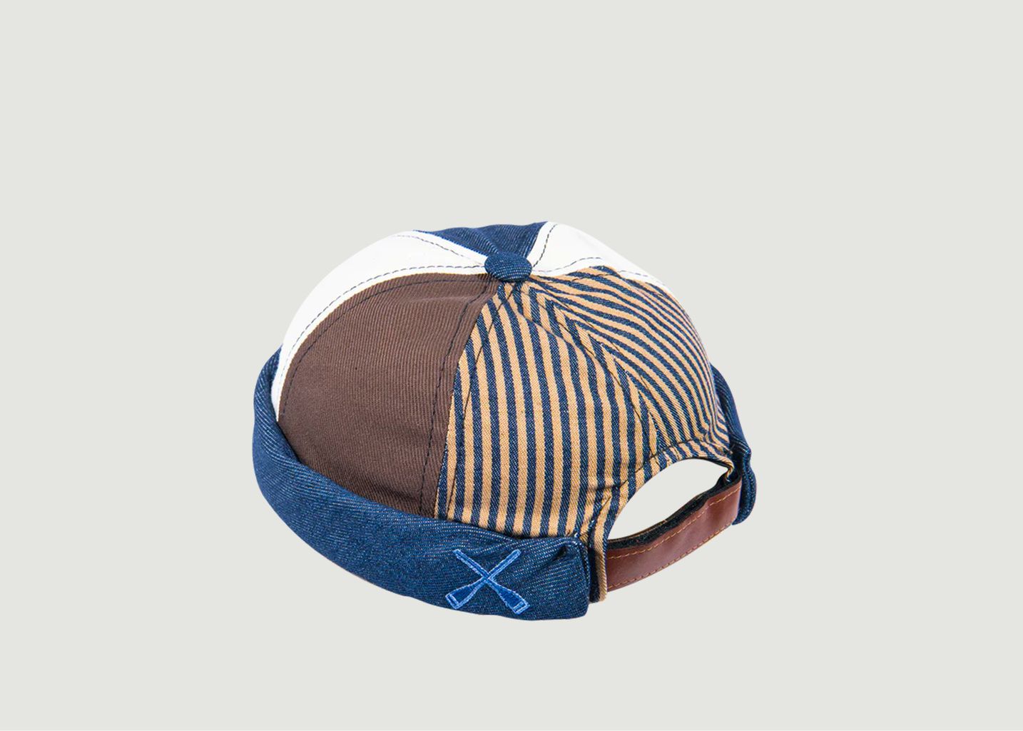 Bonnet docker Miki patchwork workwear - Béton Ciré