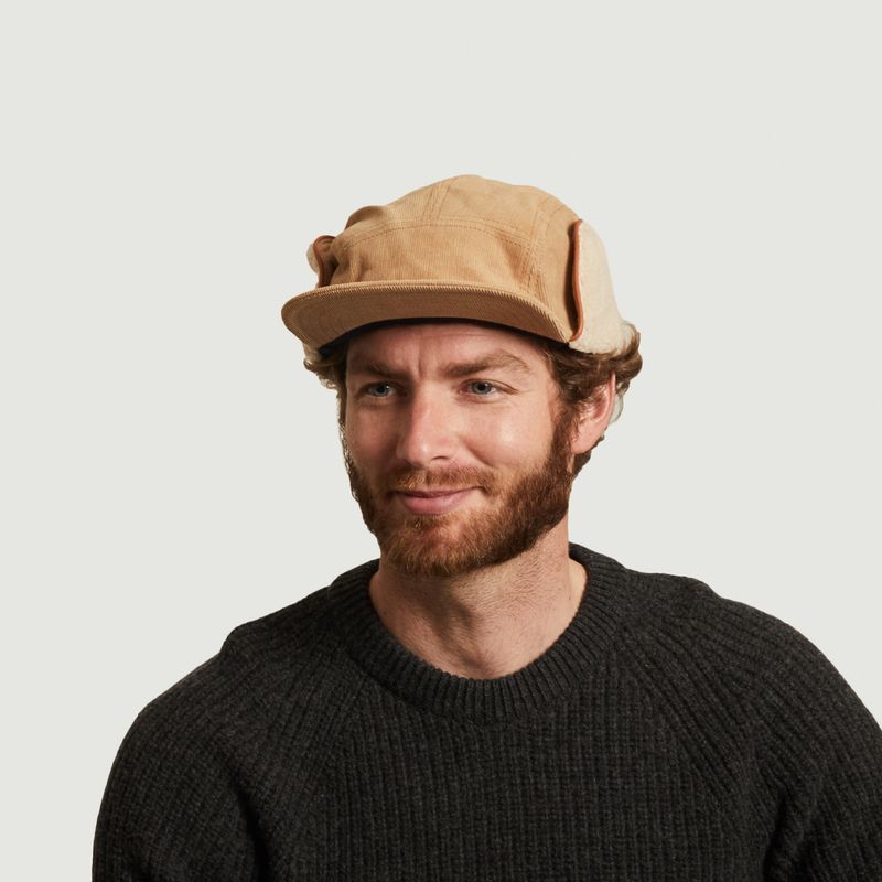Snapback cap with lapel - Béton Ciré