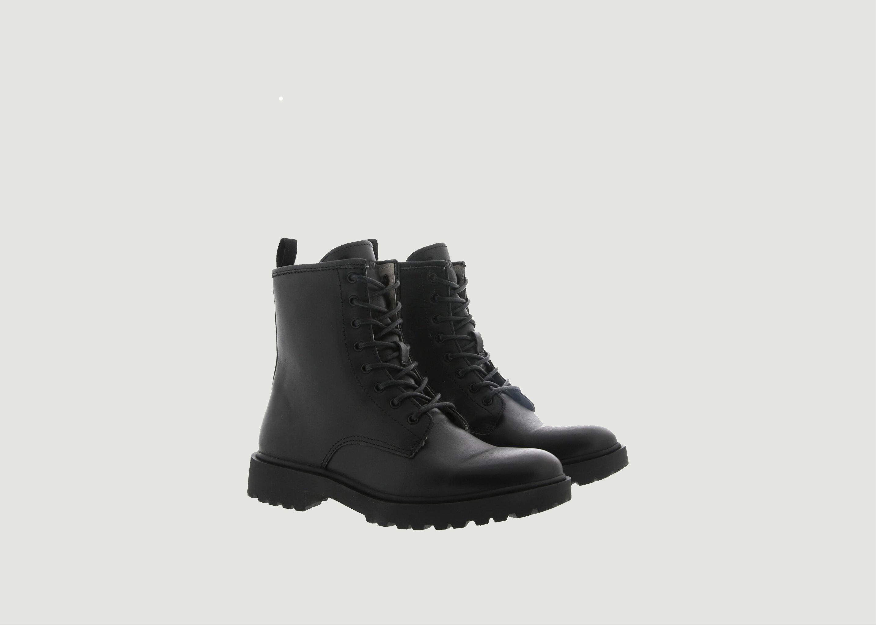 Leather lace-up boots WL07 - Blackstone