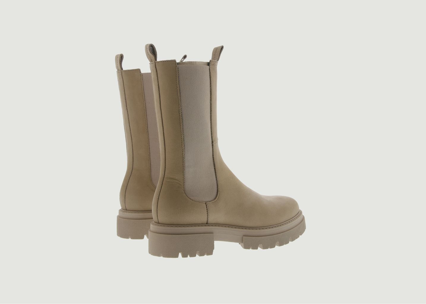 Mid-high boots in nubuck UL93 - Blackstone