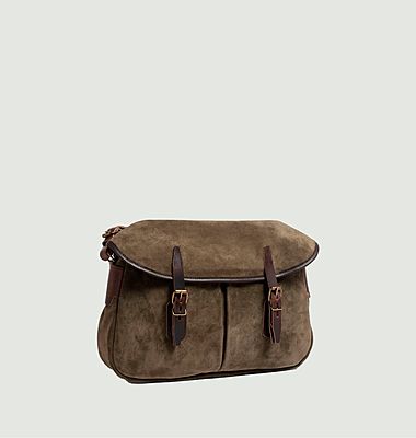 Velvet leather Fisherman's bag 