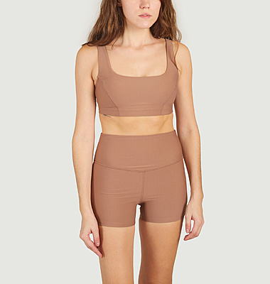 Square neck bra Sateen