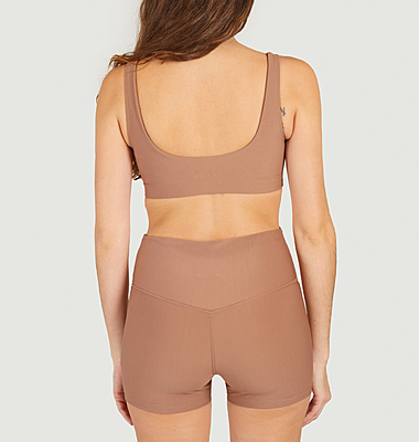 Square neck bra Sateen