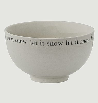 Ceramic bowl Let It Snow 