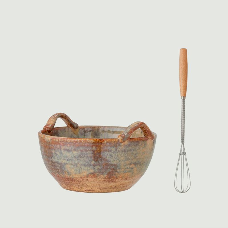 Dahlia Bowl with whip - Bloomingville