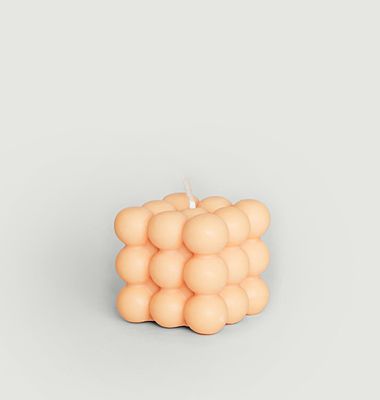 Bubble cube candle