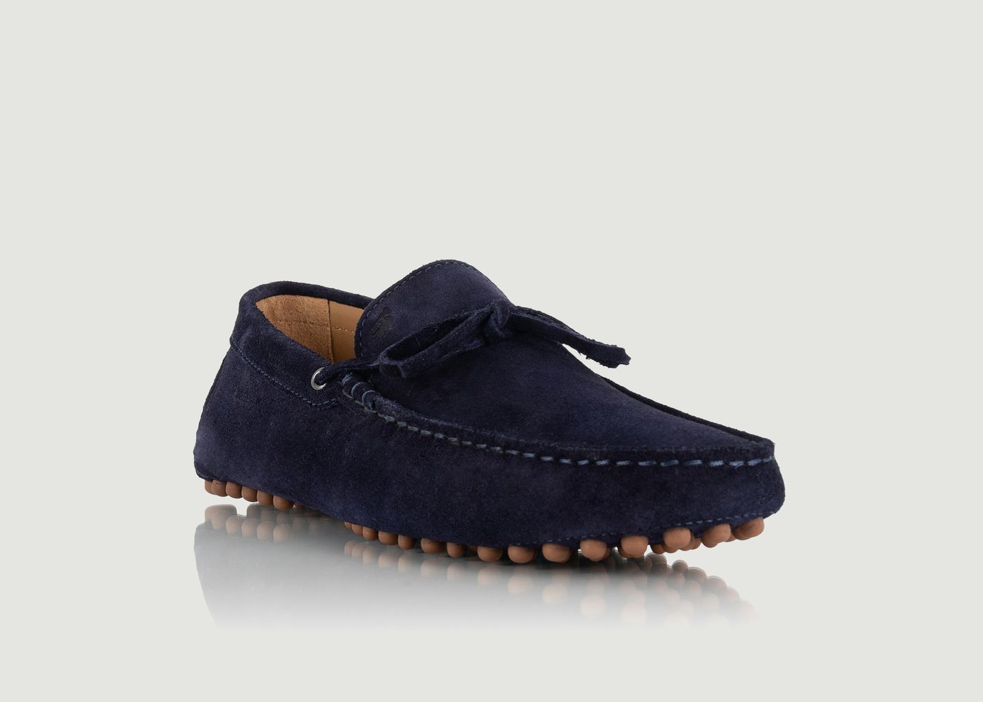 Ayrton suede leather studded loafers - Bobbies Paris