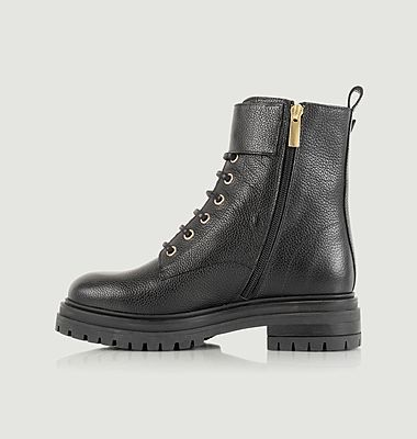 Ellie grained leather boots