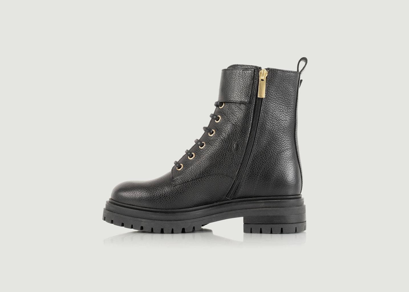 Ellie grained leather boots - Bobbies Paris
