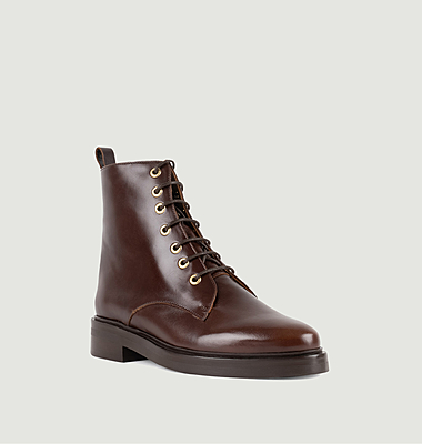 Bottines à lacets en cuir Debby