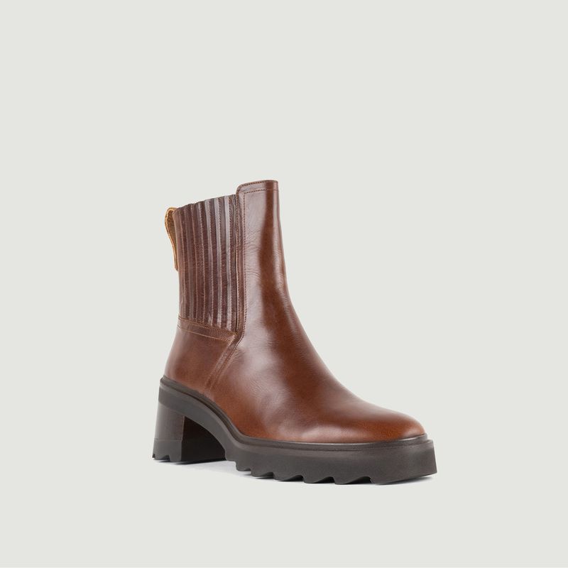 Lison leather boots - Bobbies Paris
