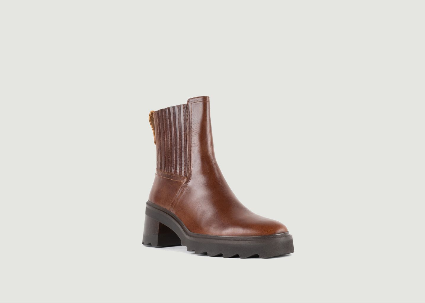 Lison leather boots - Bobbies Paris